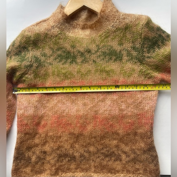 Vintage Talbots Mohair Blend Striped Mock Neck Sweater – Small - Picture 6 of 7